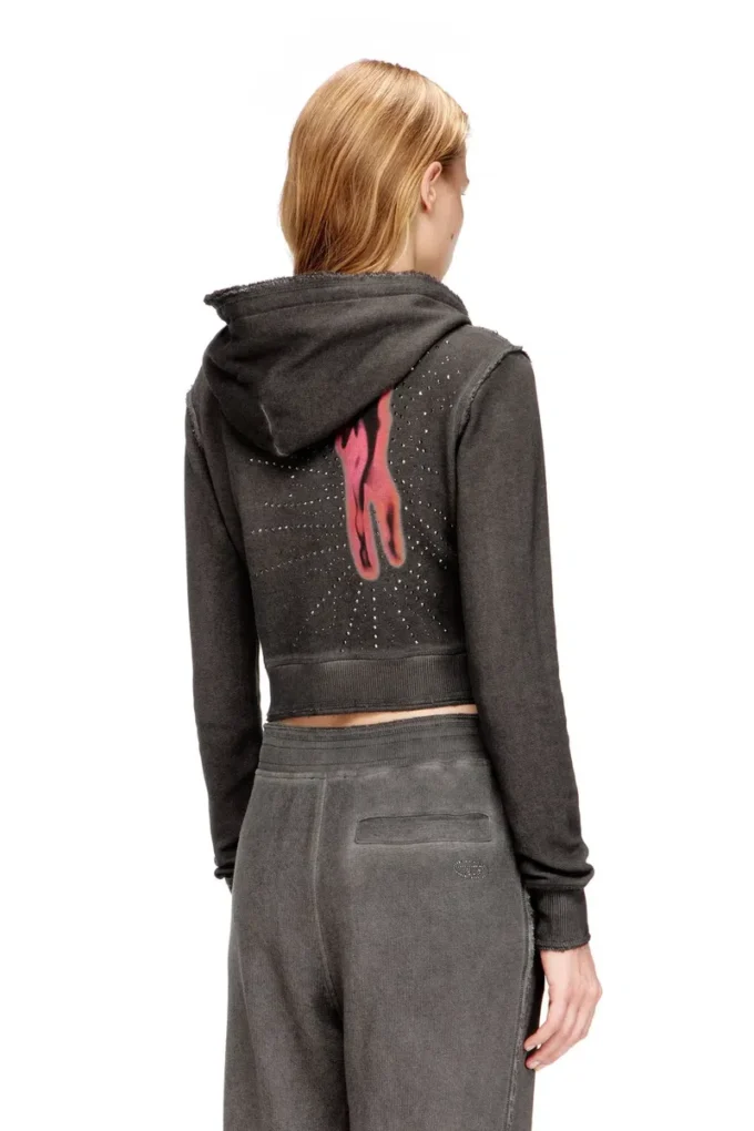 f-slimmy-hood-s3 Sweat à capuche avec détails en strass dans le dos