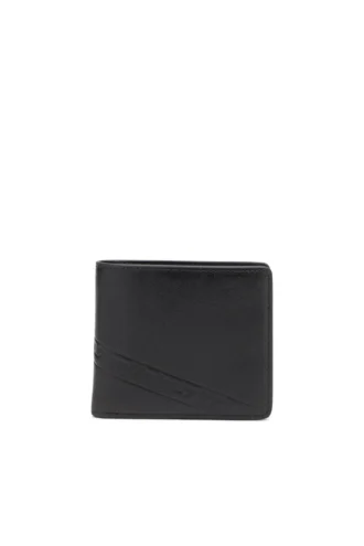 flag-d bi-fold coin s 3d Portefeuille en cuir à deux volets avec logo en relief