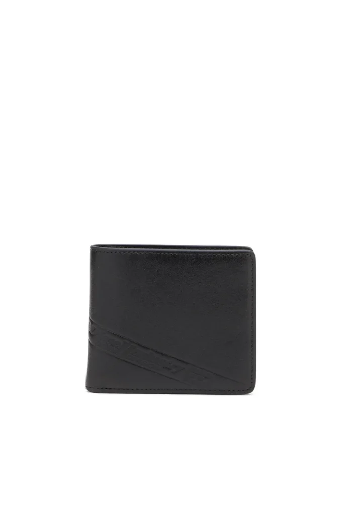 flag-d bi-fold coin s 3d Portefeuille en cuir à deux volets avec logo en relief