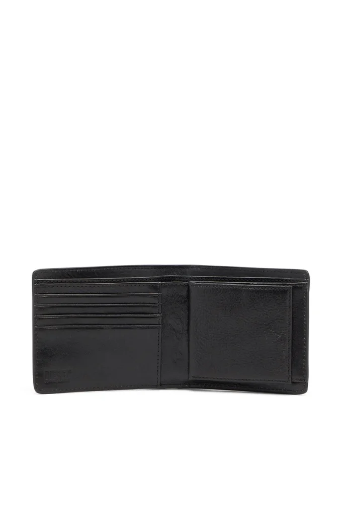 flag-d bi-fold coin s 3d Portefeuille en cuir à deux volets avec logo en relief