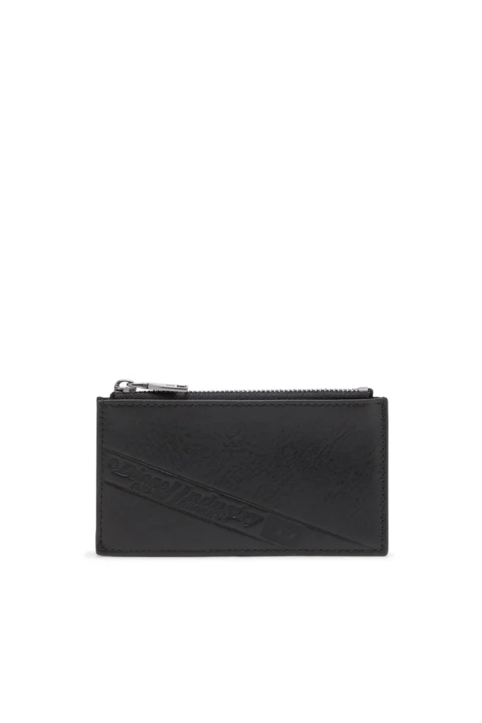flag-d card holder iii Porte-cartes en cuir avec fermeture à glissière