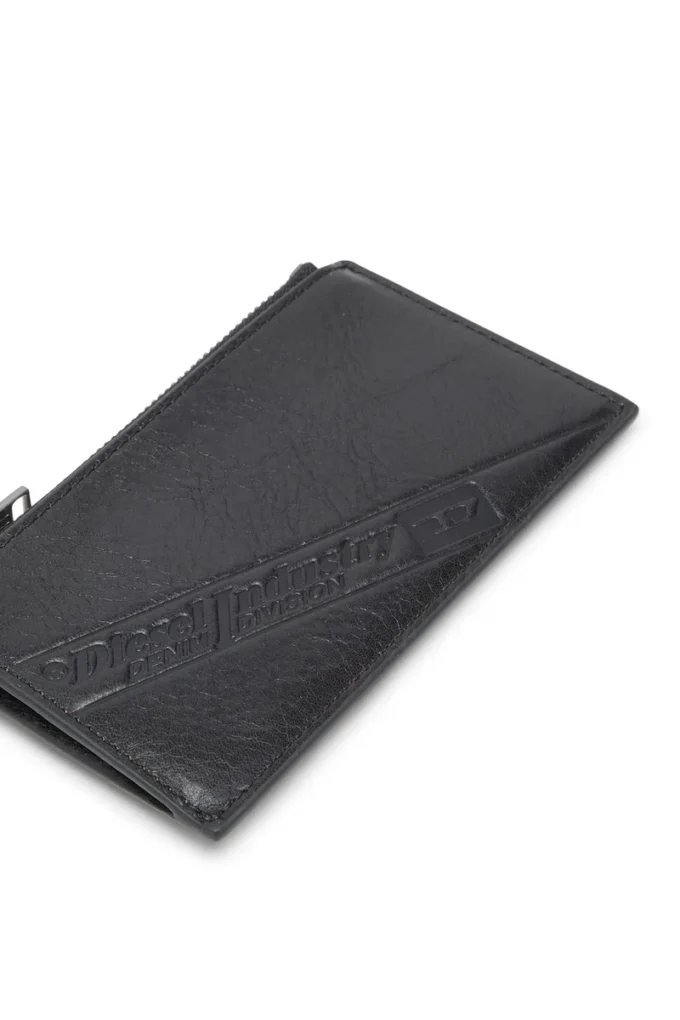 flag-d card holder iii Porte-cartes en cuir avec fermeture à glissière