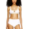 florence-dnm Soutien-gorge souple en coton côtelé avec bijou Oval D
