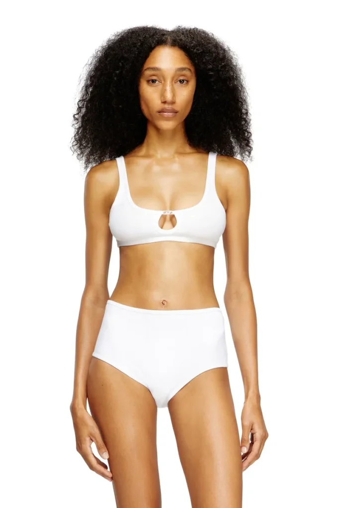 florence-dnm Soutien-gorge souple en coton côtelé avec bijou Oval D