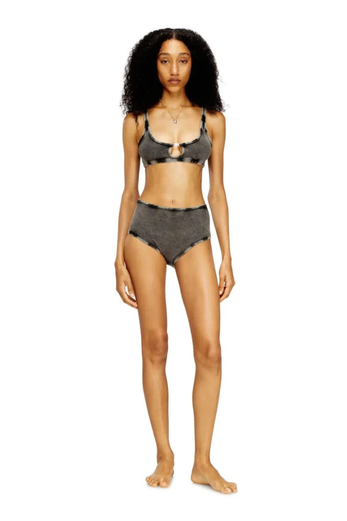 florence-dnm Soutien-gorge souple en coton côtelé avec bijou Oval D