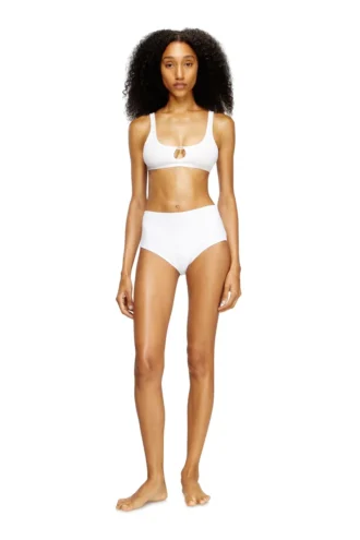 florence-dnm Soutien-gorge souple en coton côtelé avec bijou Oval D