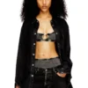 florence-dnm Soutien-gorge souple en coton côtelé avec bijou Oval D
