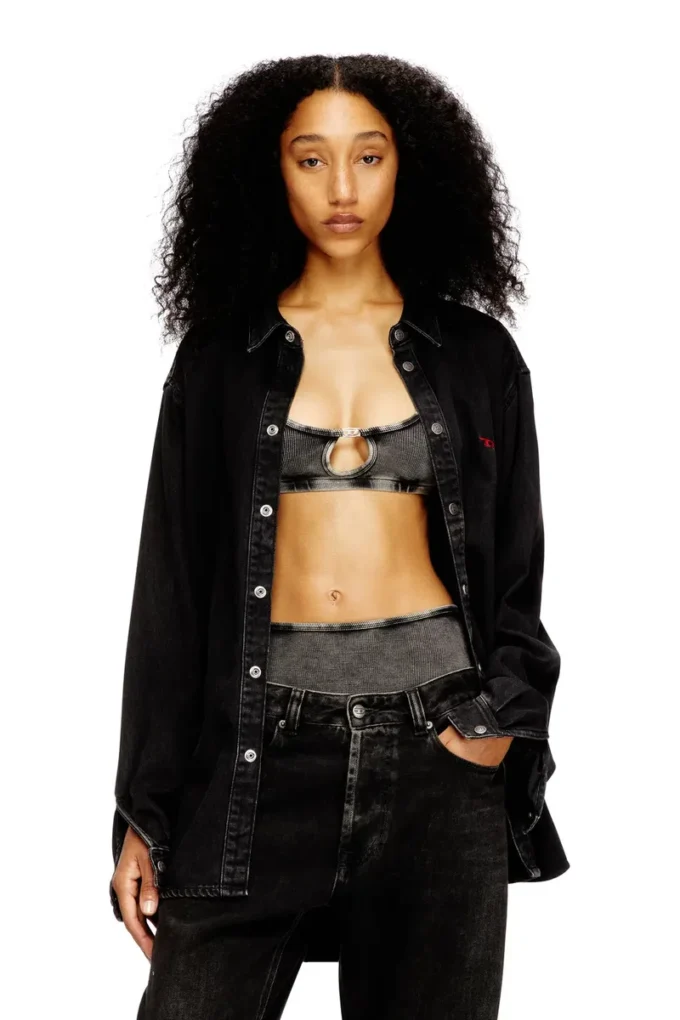 florence-dnm Soutien-gorge souple en coton côtelé avec bijou Oval D