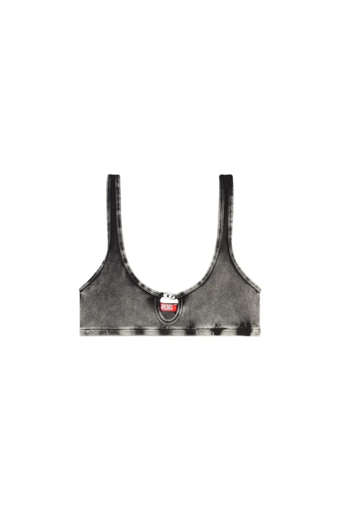 florence-dnm Soutien-gorge souple en coton côtelé avec bijou Oval D