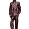 fr-s-simply Chemise avec logo bordeaux
