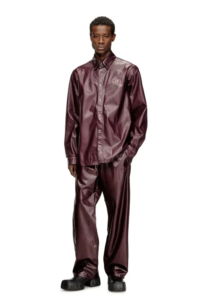 fr-s-simply Chemise avec logo bordeaux