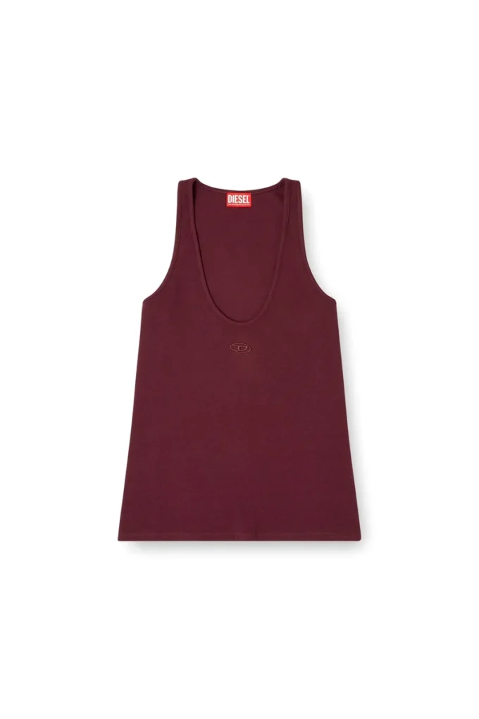 fr-t-ipsya Débardeur bordeaux avec détail Oval D
