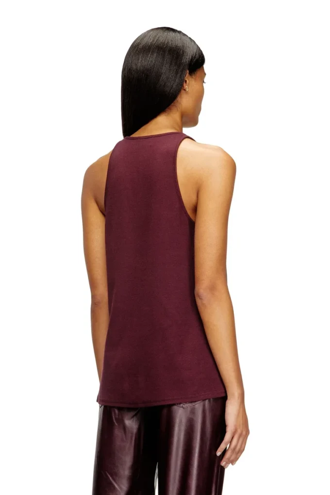 fr-t-ipsya Débardeur bordeaux avec détail Oval D