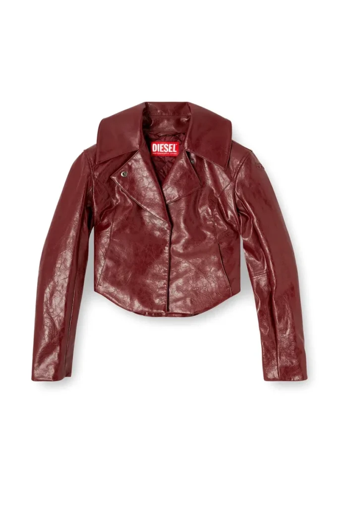 g-ameck Veste ajustée en tissu enduit