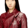 g-ameck Veste ajustée en tissu enduit
