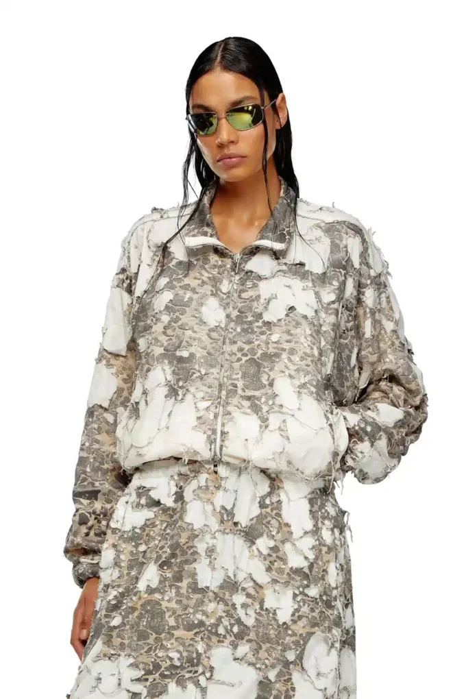 g-bruma Veste camouflage à l&rsquo;aspect délavé