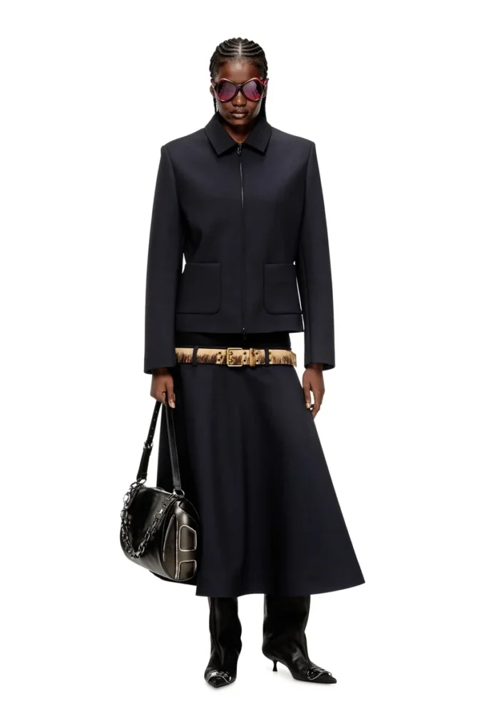 g-cesara-bond Veste à col en tissu néoprène