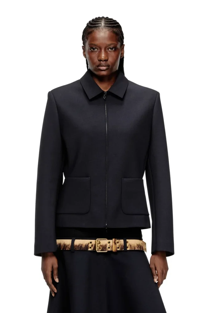 g-cesara-bond Veste à col en tissu néoprène