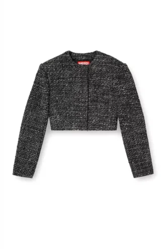 g-crop-g Veste courte en tissu bouclé