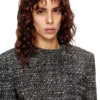 g-crop-g Veste courte en tissu bouclé