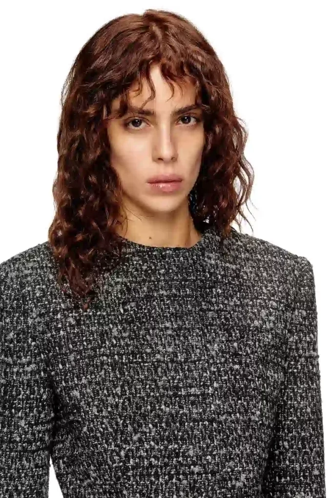 g-crop-g Veste courte en tissu bouclé