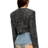 g-crop-g Veste courte en tissu bouclé