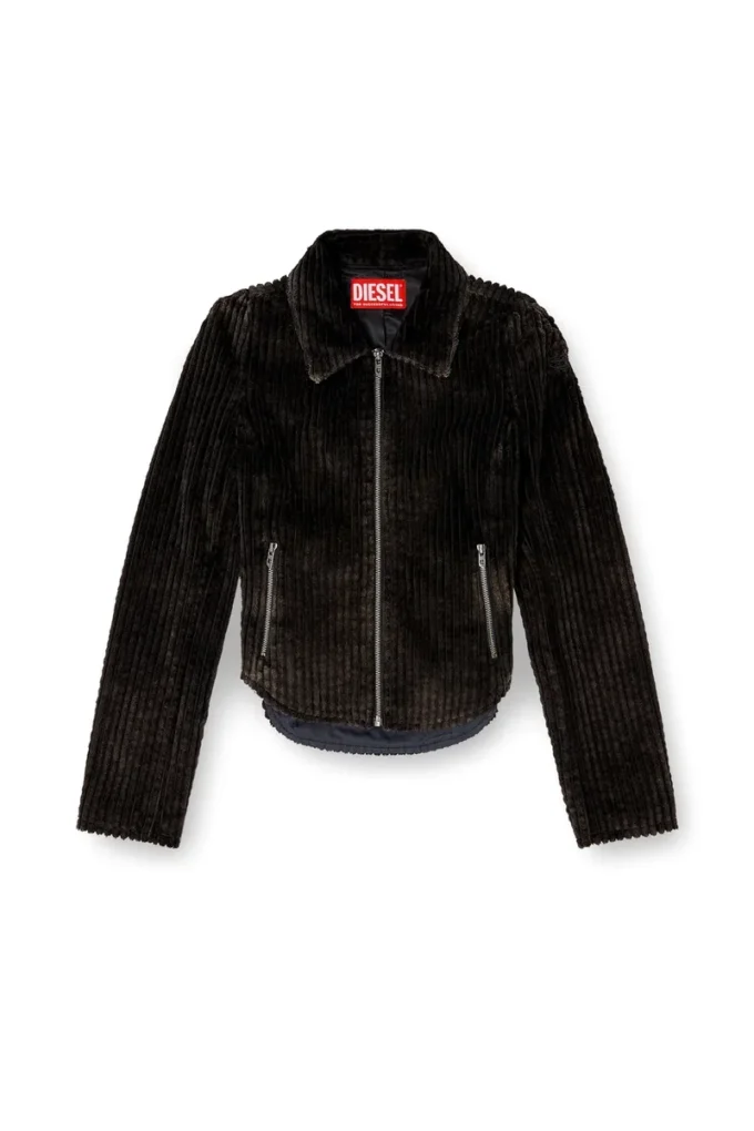 g-enea Veste-chemise en velours côtelé de coton