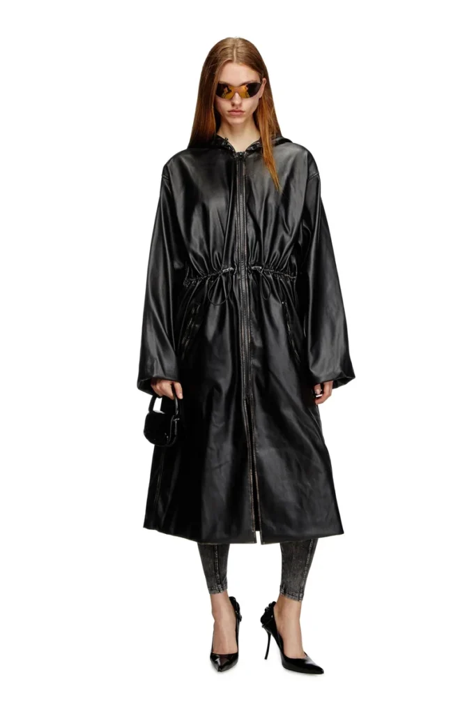 g-lary Manteau utilitaire à capuche délavé