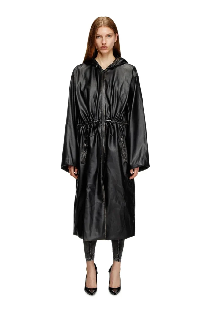 g-lary Manteau utilitaire à capuche délavé