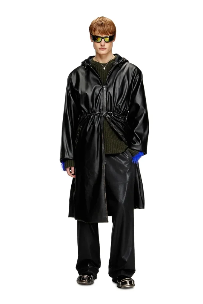 g-lary Manteau utilitaire à capuche délavé