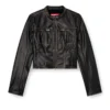 g-lobe Veste motard courte effet vieilli