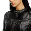 g-lobe Veste motard courte effet vieilli