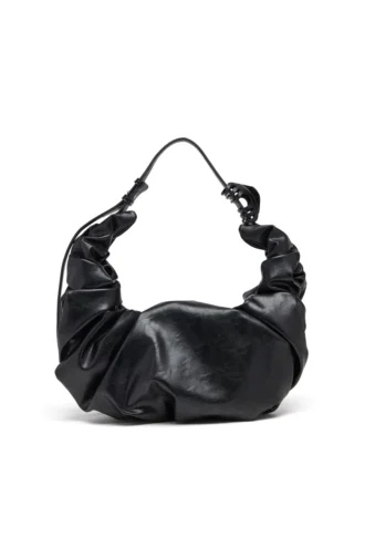 grab-d hobo l Grab-D L – Grand sac hobo froissé en PU brillant