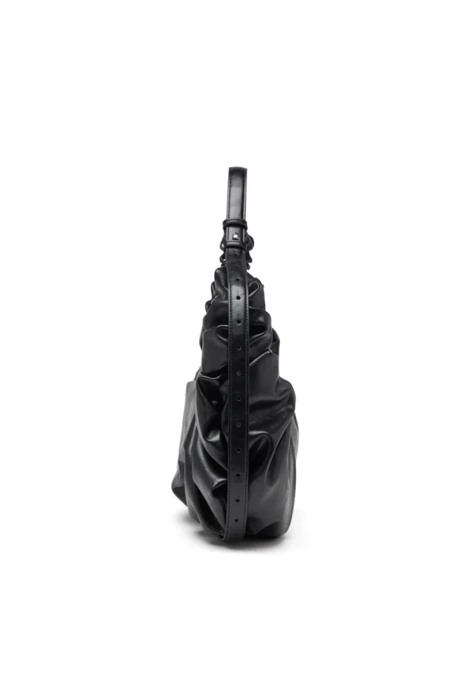 grab-d hobo l Grab-D L – Grand sac hobo froissé en PU brillant