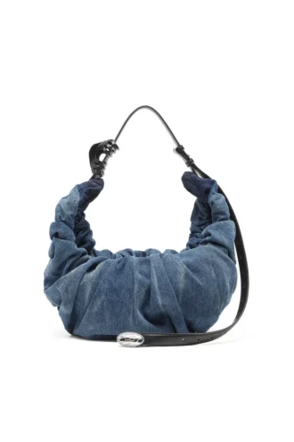 grab-d hobo l Sac hobo Grab-D-Large froissé en denim traité