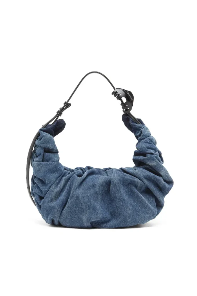grab-d hobo l Sac hobo Grab-D-Large froissé en denim traité