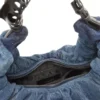 grab-d hobo l Sac hobo Grab-D-Large froissé en denim traité