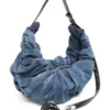 grab-d hobo l Sac hobo Grab-D-Large froissé en denim traité