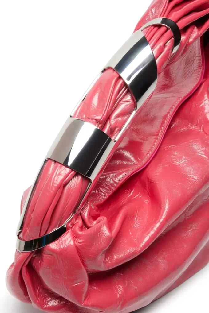 grab-d hobo s Sac Grab-D S-Hobo en cuir métallisé