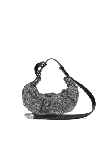 grab-d hobo s Sac hobo froissé Grab-D S-Small en denim cristal