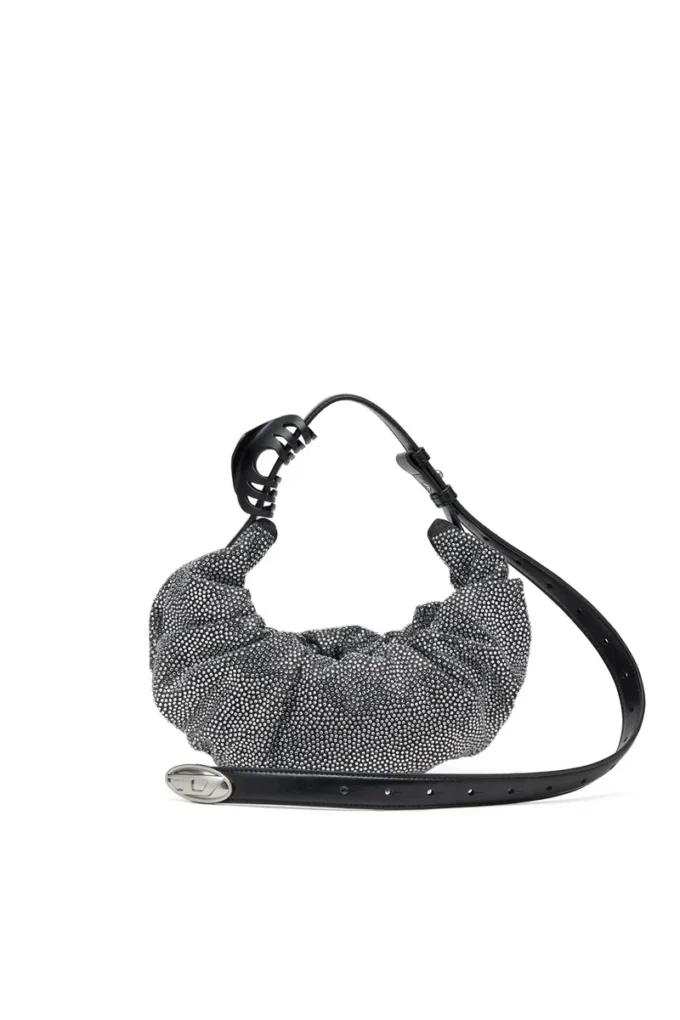 grab-d hobo s Sac hobo froissé Grab-D S-Small en denim cristal
