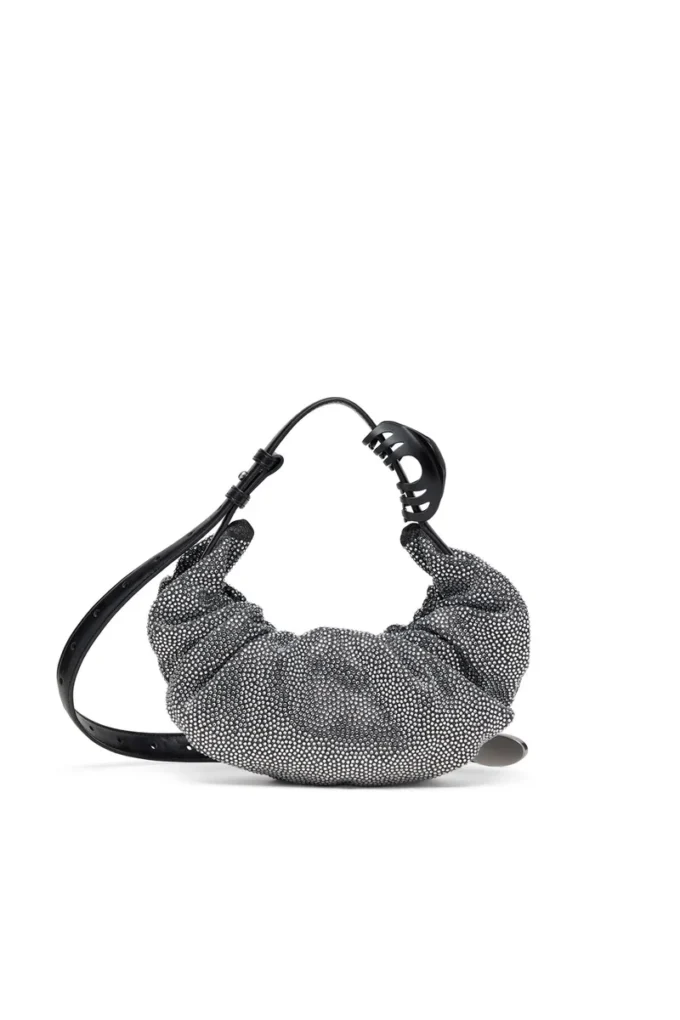 grab-d hobo s Sac hobo froissé Grab-D S-Small en denim cristal