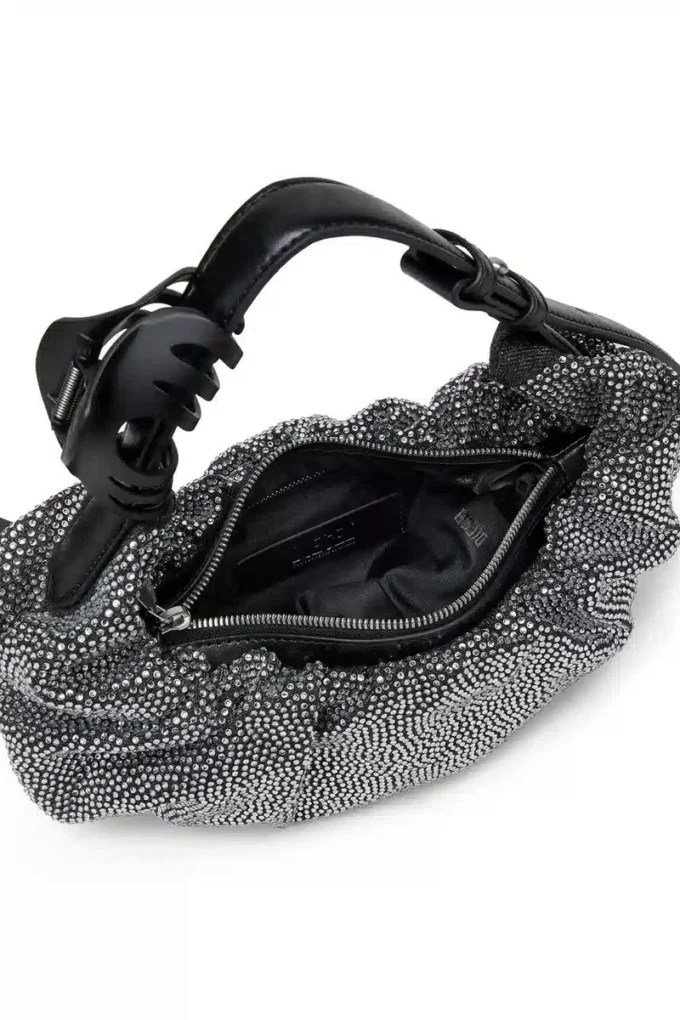 grab-d hobo s Sac hobo froissé Grab-D S-Small en denim cristal