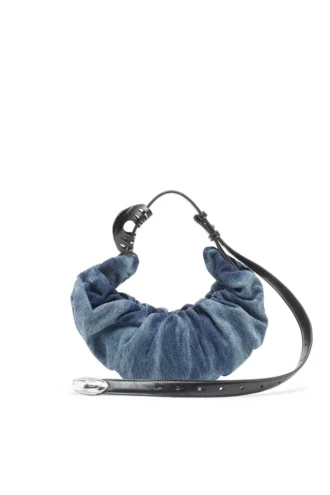 grab-d hobo s Sac hobo froissé Grab-D-Small en denim traité