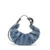 grab-d hobo s Sac hobo froissé Grab-D-Small en denim traité