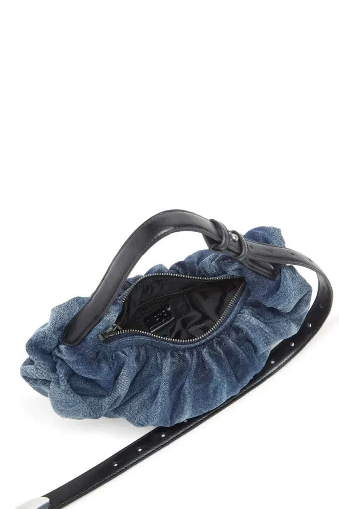 grab-d hobo s Sac hobo froissé Grab-D-Small en denim traité