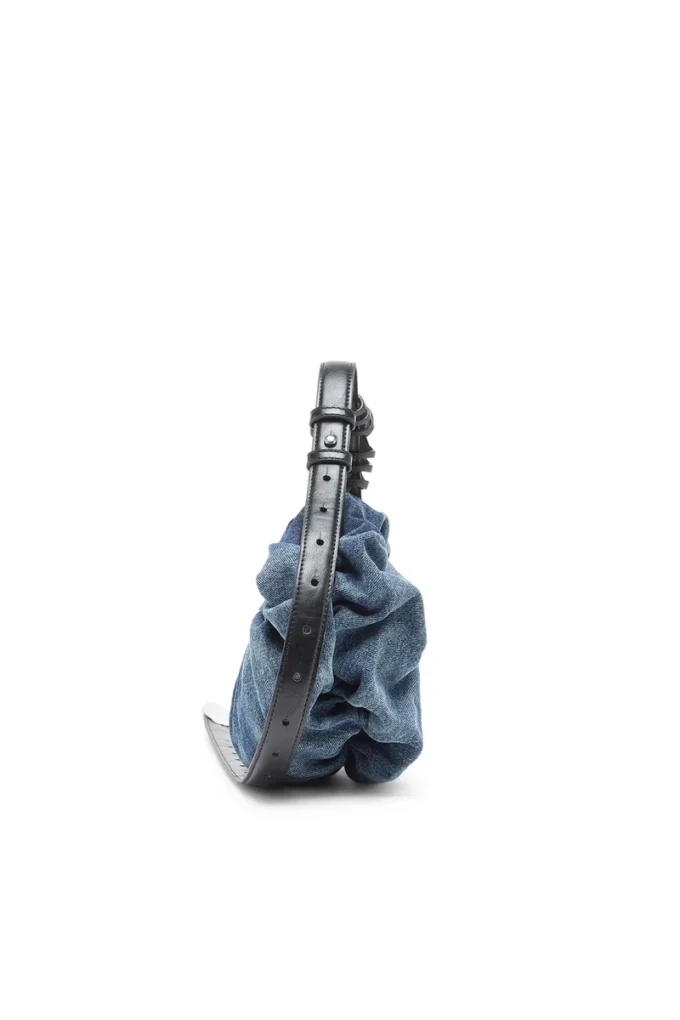 grab-d hobo s Sac hobo froissé Grab-D-Small en denim traité