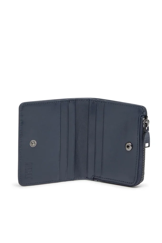 holi -d bi fold zip l Porte-cartes en cuir zippé