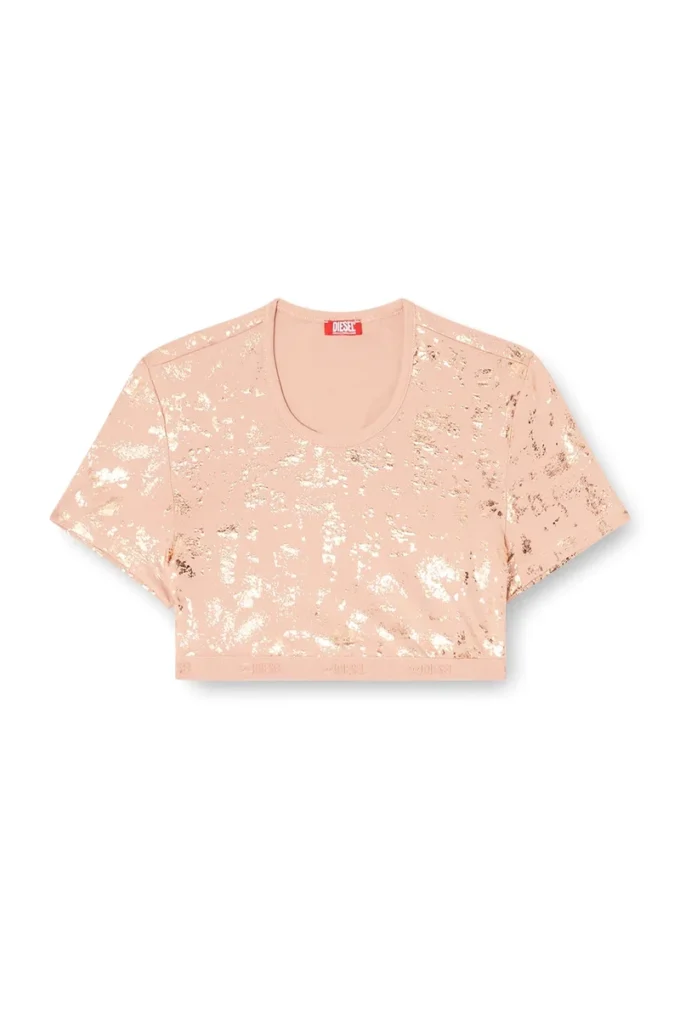 irma-gft T-shirt court à effet métallisé