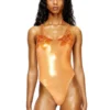 ivo_nny_swimsuit Maillot de bain métallisé avec imprimé lotus